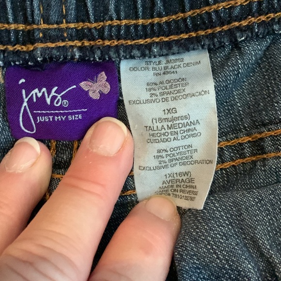 Just my Size women’s comforter Jeans size 1XG - Picture 4 of 7